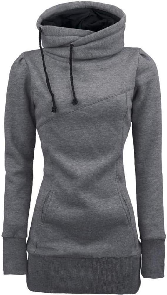 high collar hoodie women's