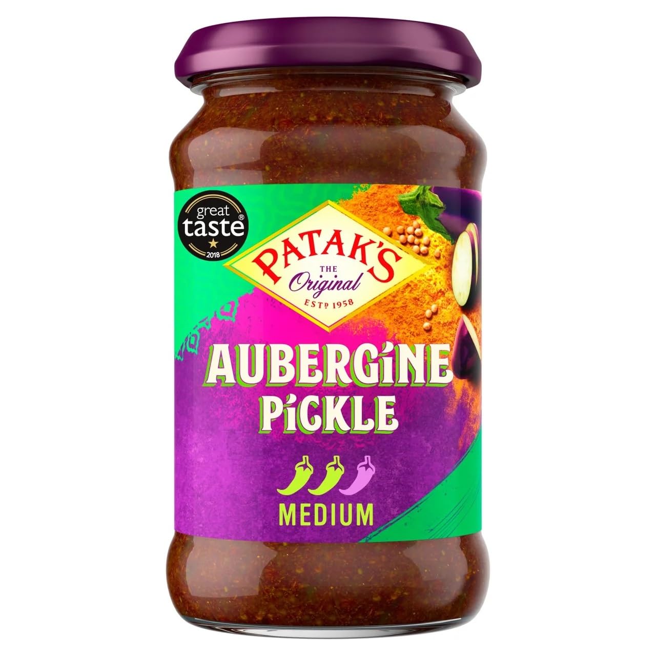 Patak's Aubergine Pickle 312g - 2 Pack