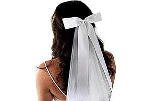 Lady Lace Clip on Charming White Wedding Veil