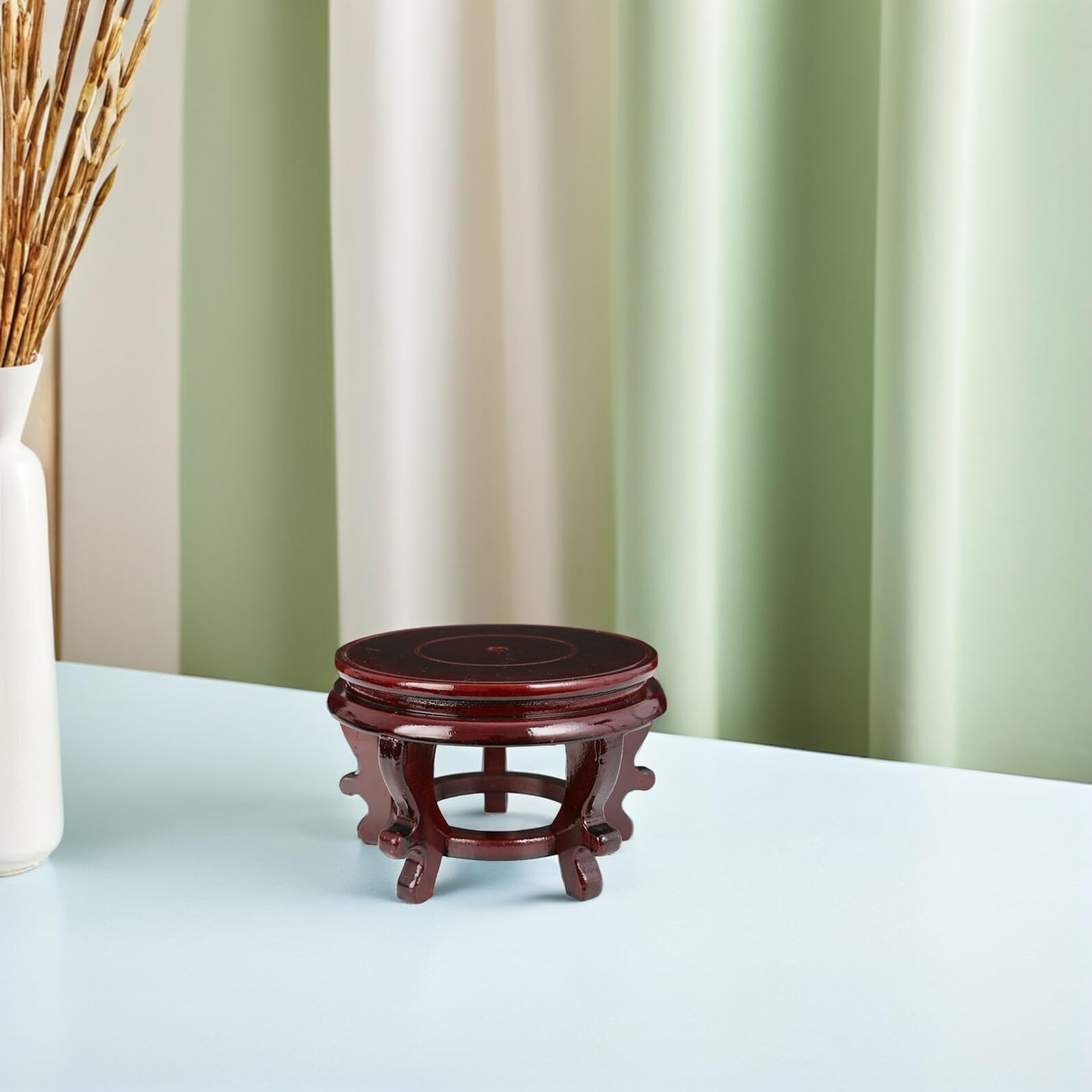 SHINEOFI Soporte Redondo y Protección de Superficies de Madera Base Resistente Capacidad de Carga 35kg para de Interior y Exterior para Macetas