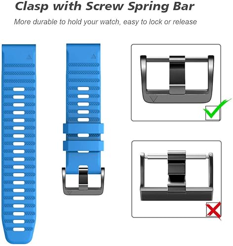 Miniatura 4 de NotoCity Compatible con correas de reloj Fenix 6 de 0.866 in para Fenix 6Fenix 6 ProFenix 5Fenix 5 PlusForerunner 935Forerunner 945Approach