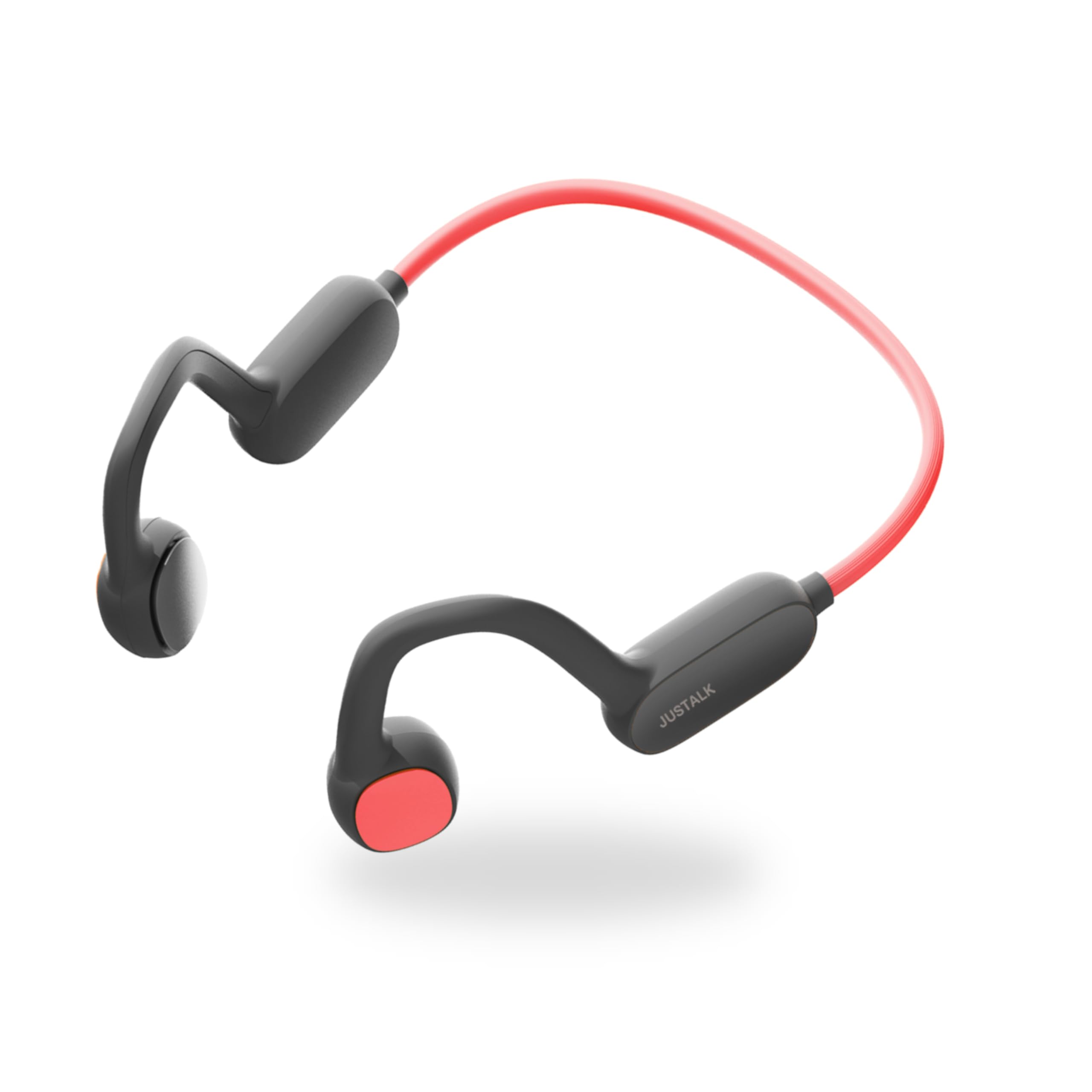 JusTalk Kids Headphones, Air Conduction Wireless Open Ear Headphones for Kids, Bluetooth 5.4, 85dB Hearing Protection, Memory Titanium Neckband,MEMS