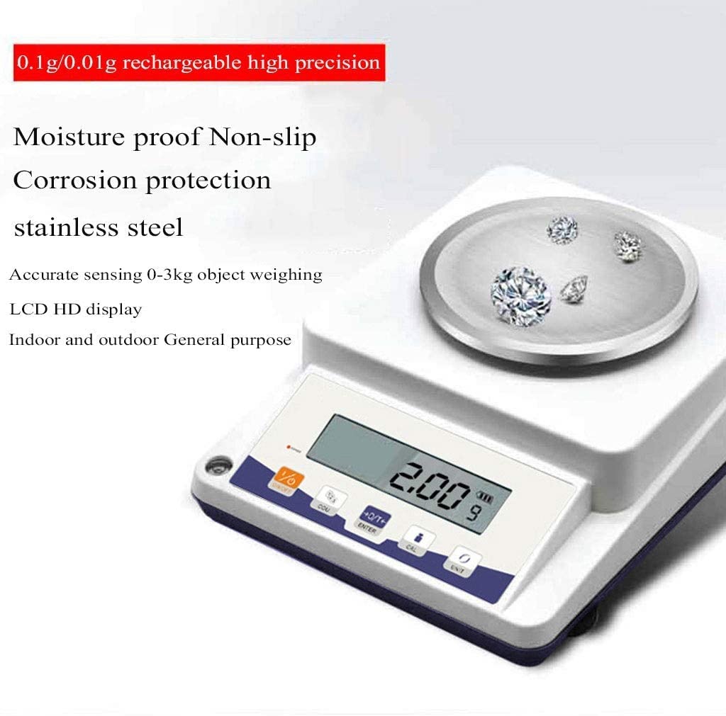 Cyfrowa precyzyjna waga elektroniczna laboratoryjna waga analityczna wysoka dokładność naukowa 1 mg waga jubilerska z przednią szybą (Size : 310g/0.01g)