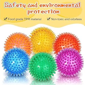 24 Pcs Spikey Dog Balls 3.5 Inch Squeaky Dog Toys Pet Toys Rubber Dog Toy Balls Puppy Chew Toys for Teething Durable Dog Toys for Aggressive Chewers Fetch Toys for Medium Large Dogs 24 Pcs Spikey Dog Balls 3.5 Inch Squeaky Dog Toys Pet Toys Rubber Dog Toy Balls Puppy Chew Toys for Teething Durable Dog Toys for Aggressive Chewers Fetch Toys for Medium Large Dogs