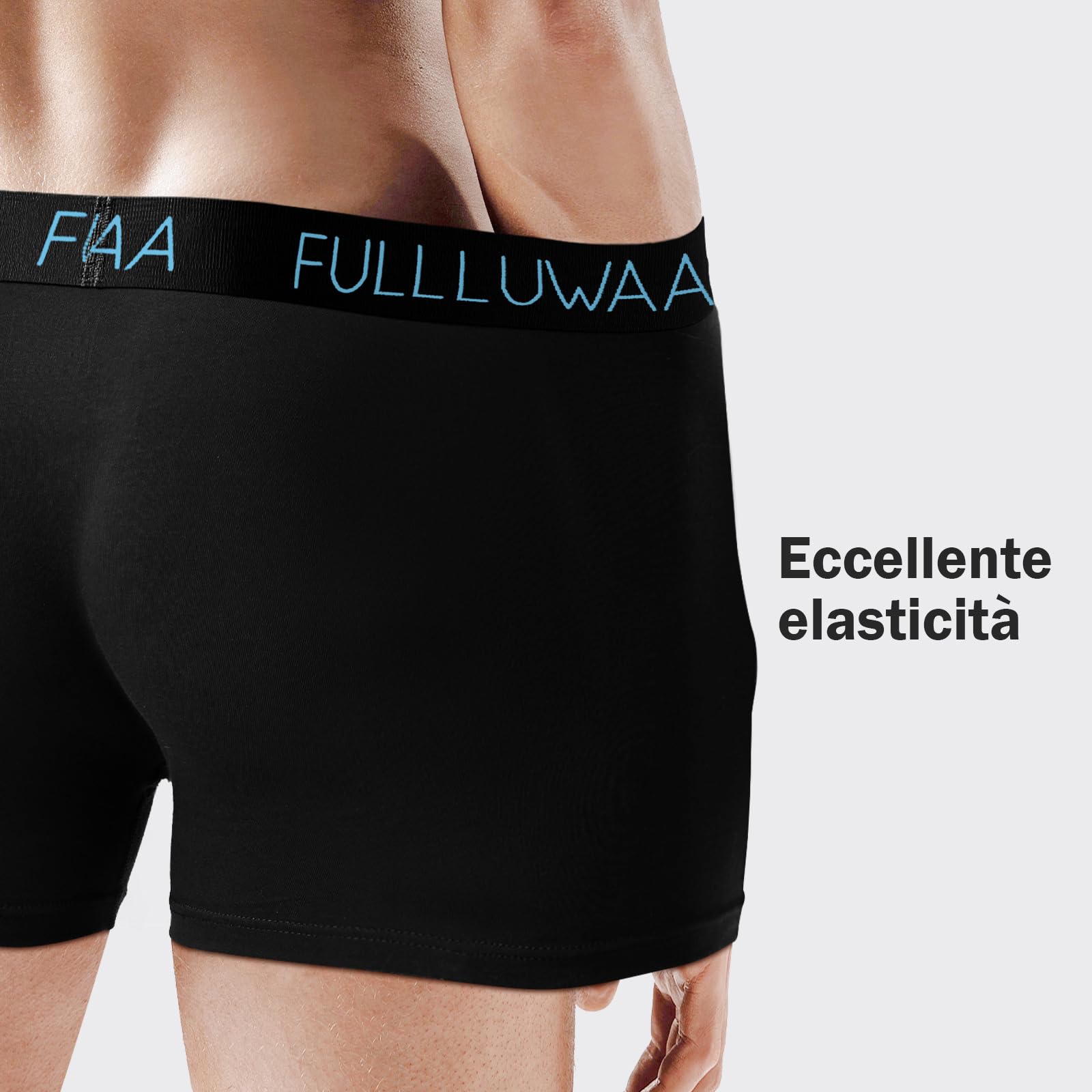 Fullluwaa Boxer Uomo (Pacco da 8) Mutande Uomo Cotone, Aderenti e Confortevoli, Elasticizzato