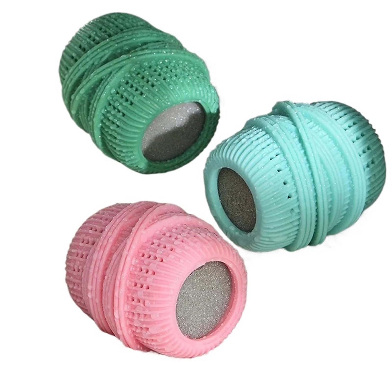 Waschkugel 4 Stück Wäscheball gegen Verheddern | Große Haushaltswaschmaschine for Kleidung und Reinigung(Green4pc)