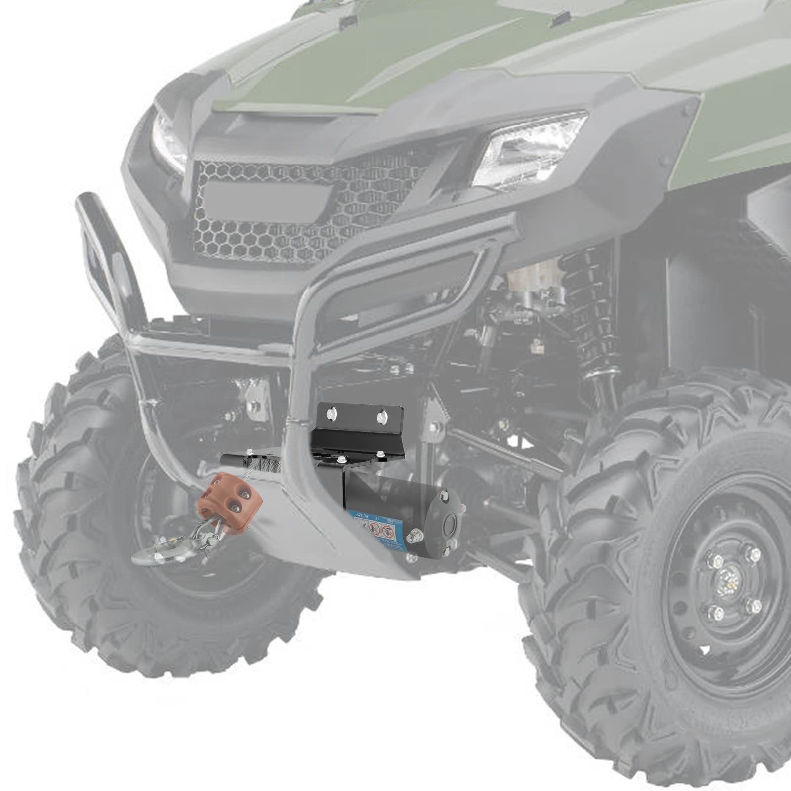 PBR Products Honda Pioneer 1000 Stereo Mounting Bracket – 3-Hole, 6 Switch Slots, 2 Power Outlet Holes – Black Powder Coat