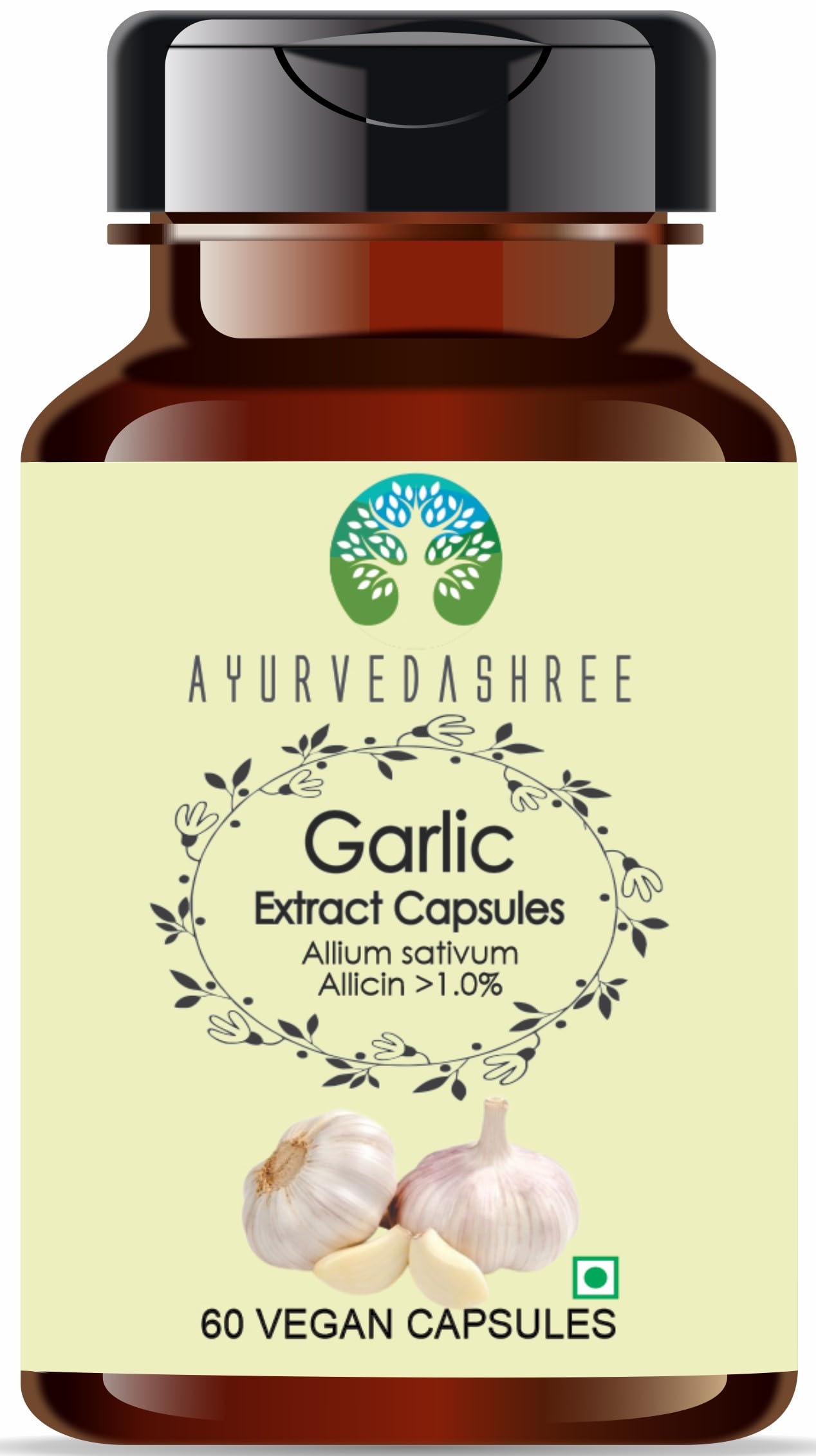 AYURVEDASHREE Garlic Extract 500mg - 60 Vegetarian Capsules|Allium Sativum| All Natural | 100% Vegan | Gluten-Free | GMP Certified (B0CYYG8D3J) Amazon Price History, Amazon Price Tracker