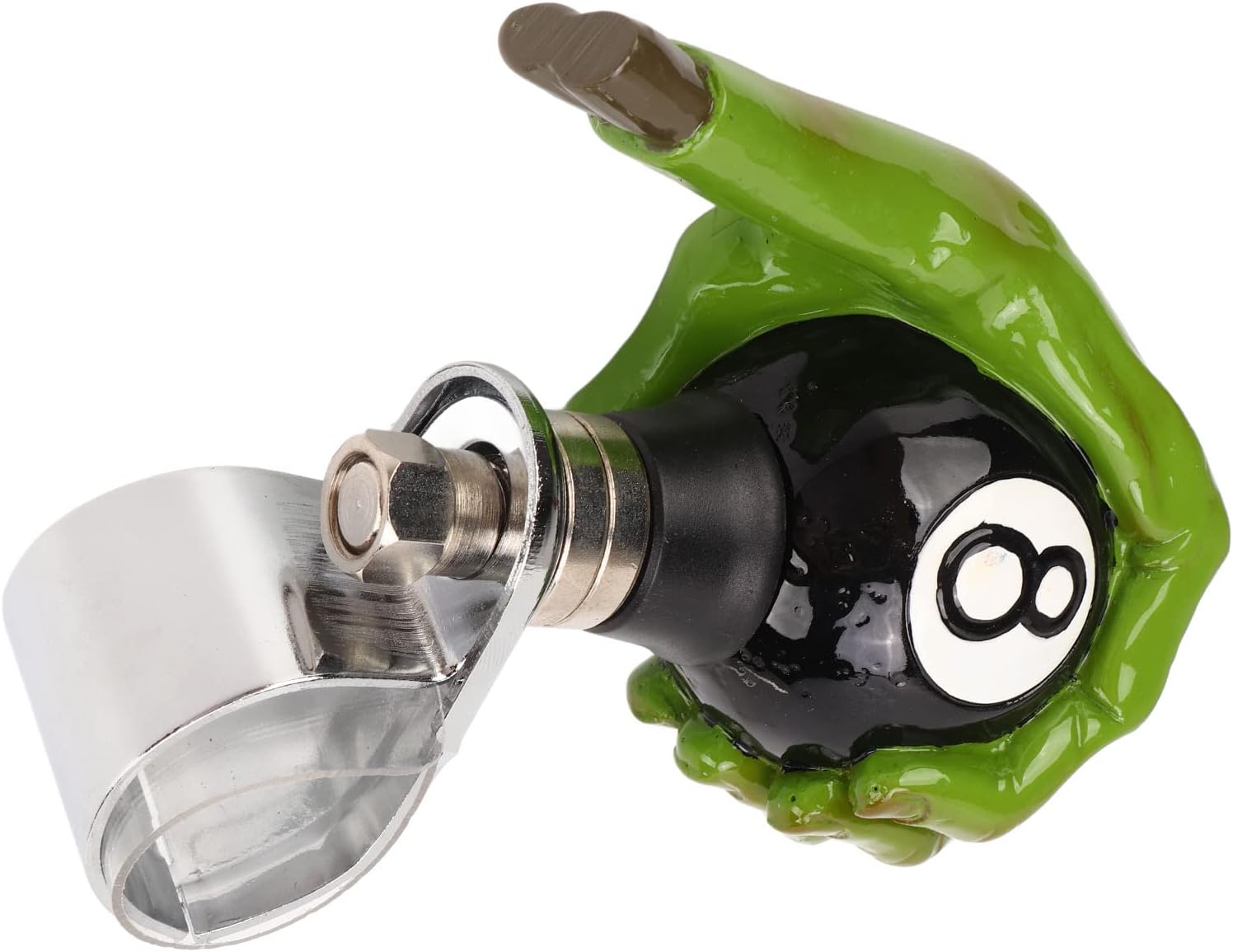 Green Hand Shape Steering Wheel Spinner Knob, Power Handle for Cars Trucks Tractors Boats, Resin and Metal Material with Non - Slip Grip, Easy to Install Universal Fit Steeri