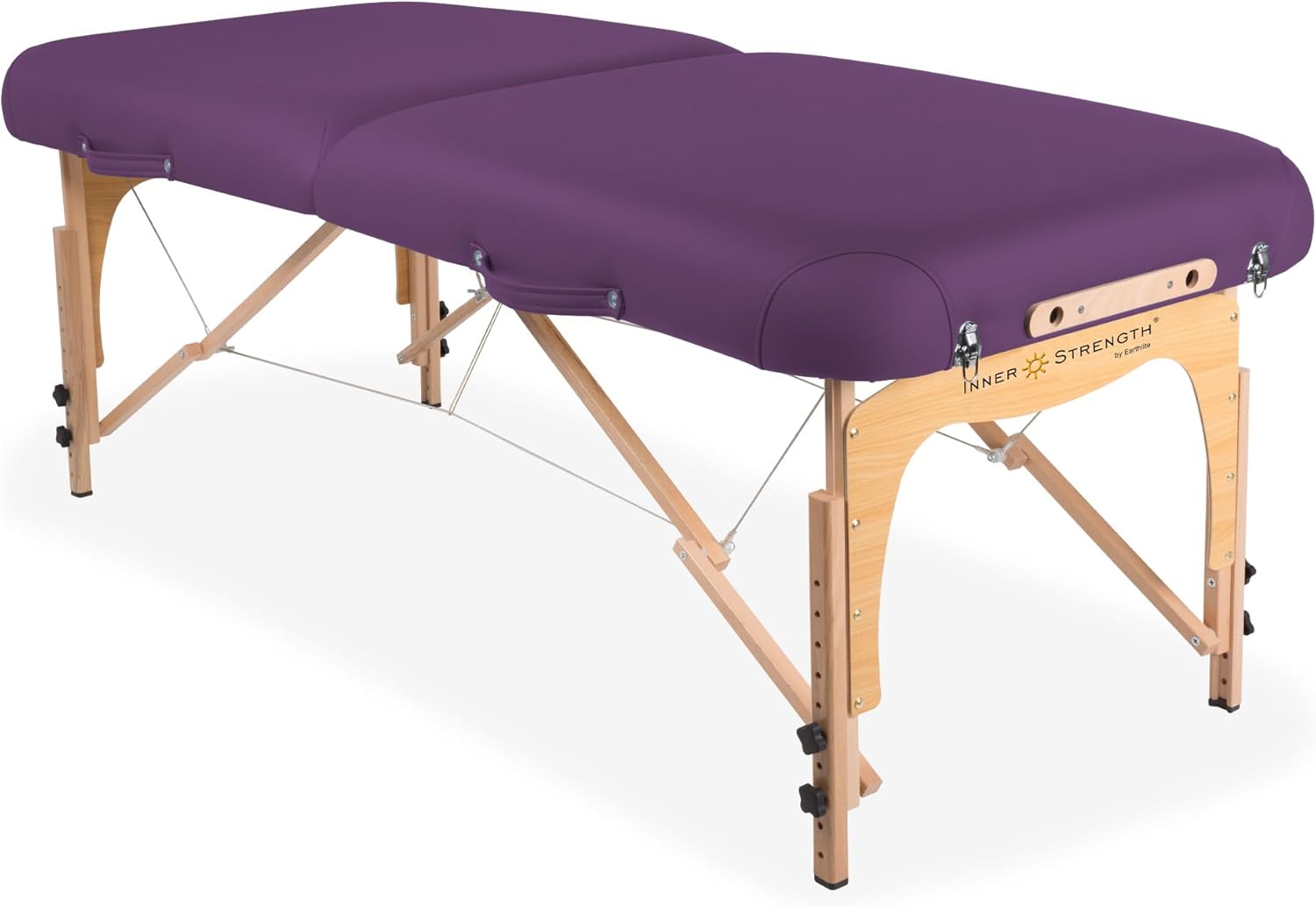 INNER STRENGTH Portable Massage Table Package E2 - Full Reiki Massage Table Incl. Deluxe Adjustable Face Cradle, Pillow & Carry Case (30"x73")