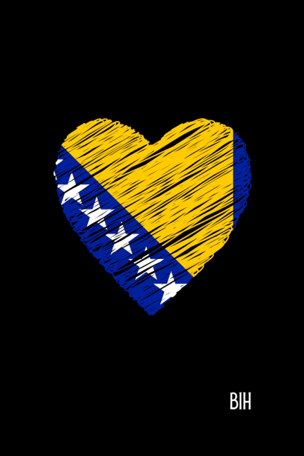 Bosnia Notebook Cover - BIH: Journal • Tracker • Diary • Notepad • Planner • Birthday Reminder