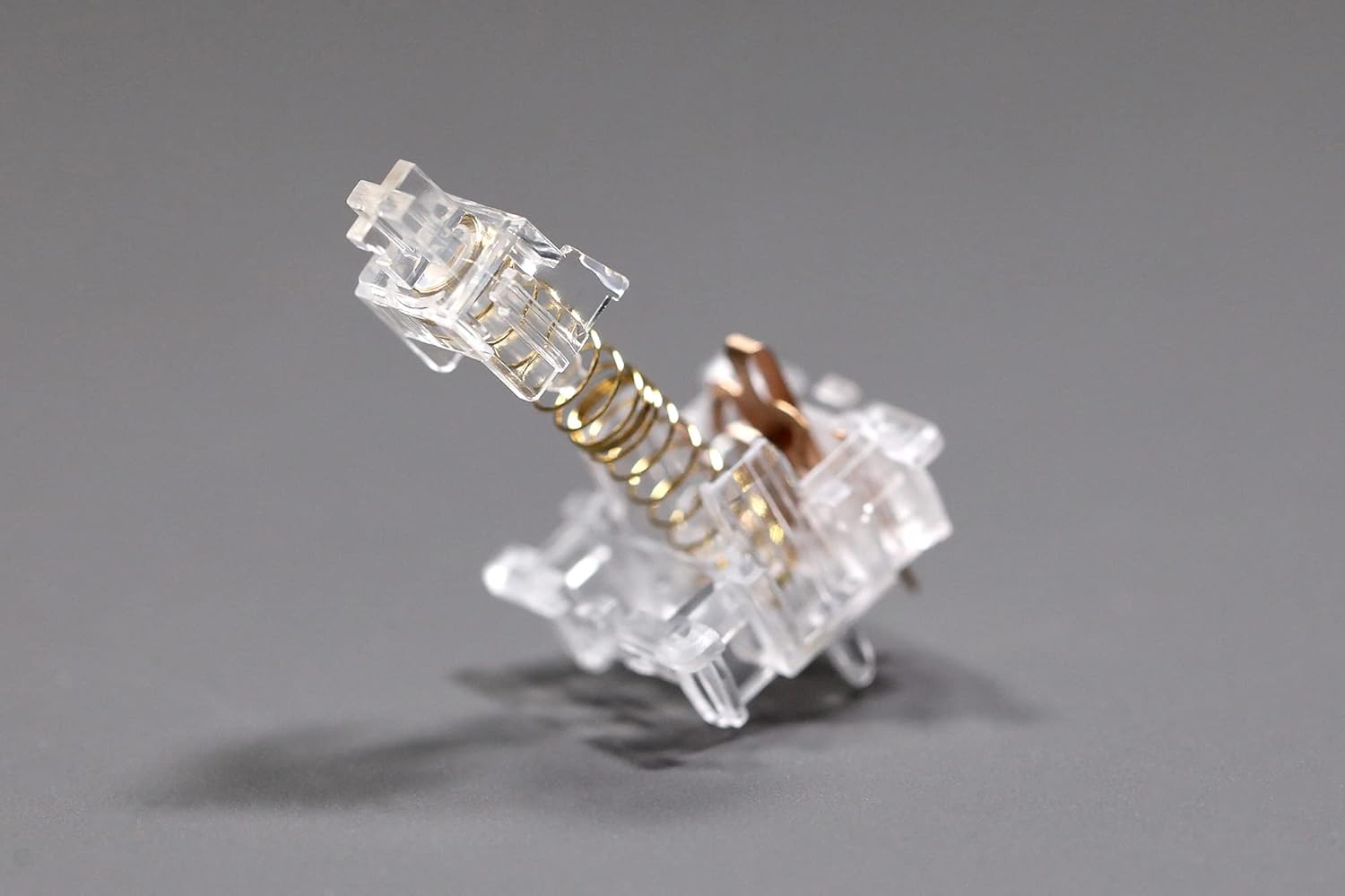 KPREPUBLIC TECSEE Ice Candy Transparent Linear Switch 5pin RGB SMD 63.5g Force mx for Mechanical Keyboard Gold Sping PC Housing Clear (TECSEE Ice Candy x70)