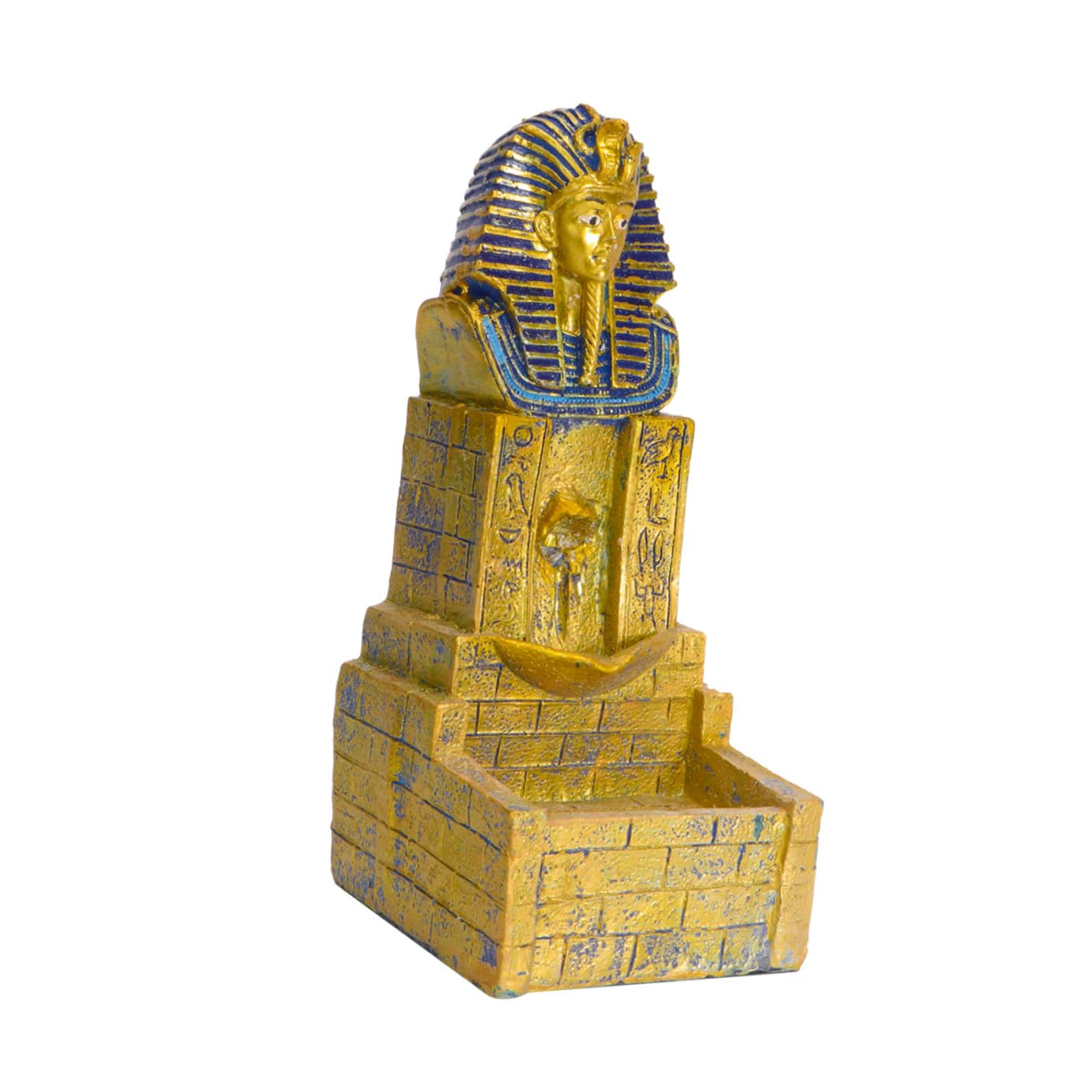 Brûleur aromathérapie délicat en résine dorée style Bouddha