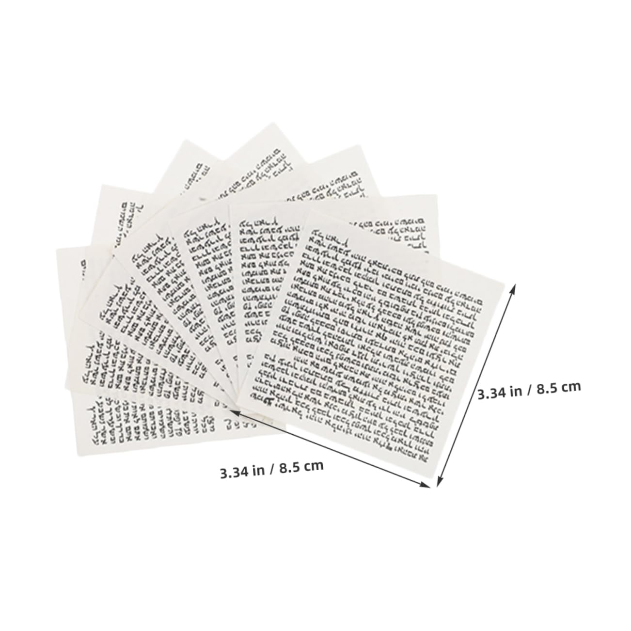 PRETYZOOM 100pcs Jewish Mezuzah Scroll Parchment for Door Decoration Biblical Blessing for Home Unique Judaica Wall Decor Jewish Presents for Home