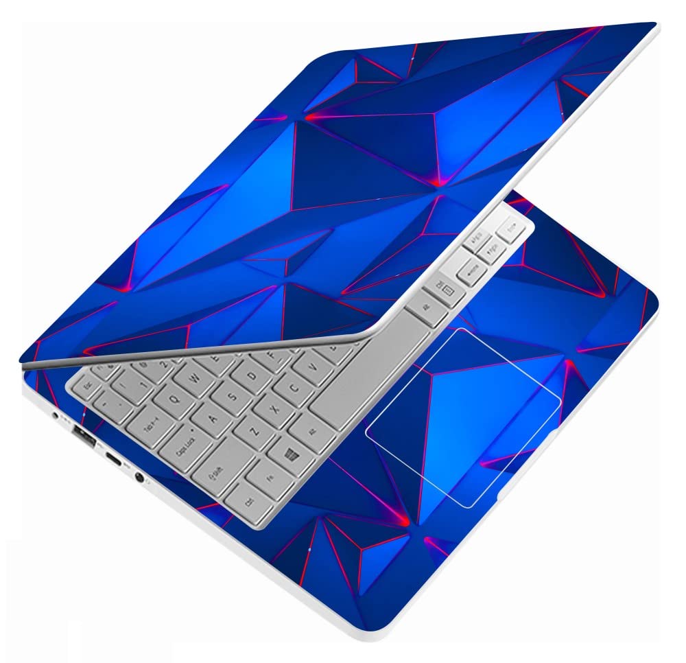 Glossy Designs Full Body Laptop Skin Laptop Cover Laptop Skin 15.6 inch Sticker Compatible with Dell/HP/Lenovo/Acer/Sony All Laptop Size Upto 14 to 15.6 Inch - Classic Lines Blue Art (B09SWPPZMD) Amazon Price History, Amazon Price Tracker