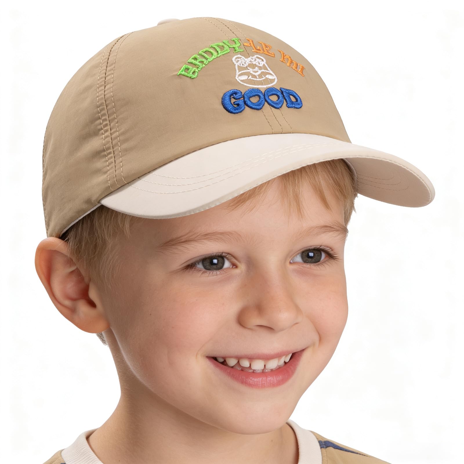 ZLLkeji Baseballkappe Verstellbare Mit Stickbuchstaben & Schweißband - Sommermütze Jungen Uv-Schutz Mütze Baseball Cap Atmungsaktiv für Outdoor, Sport