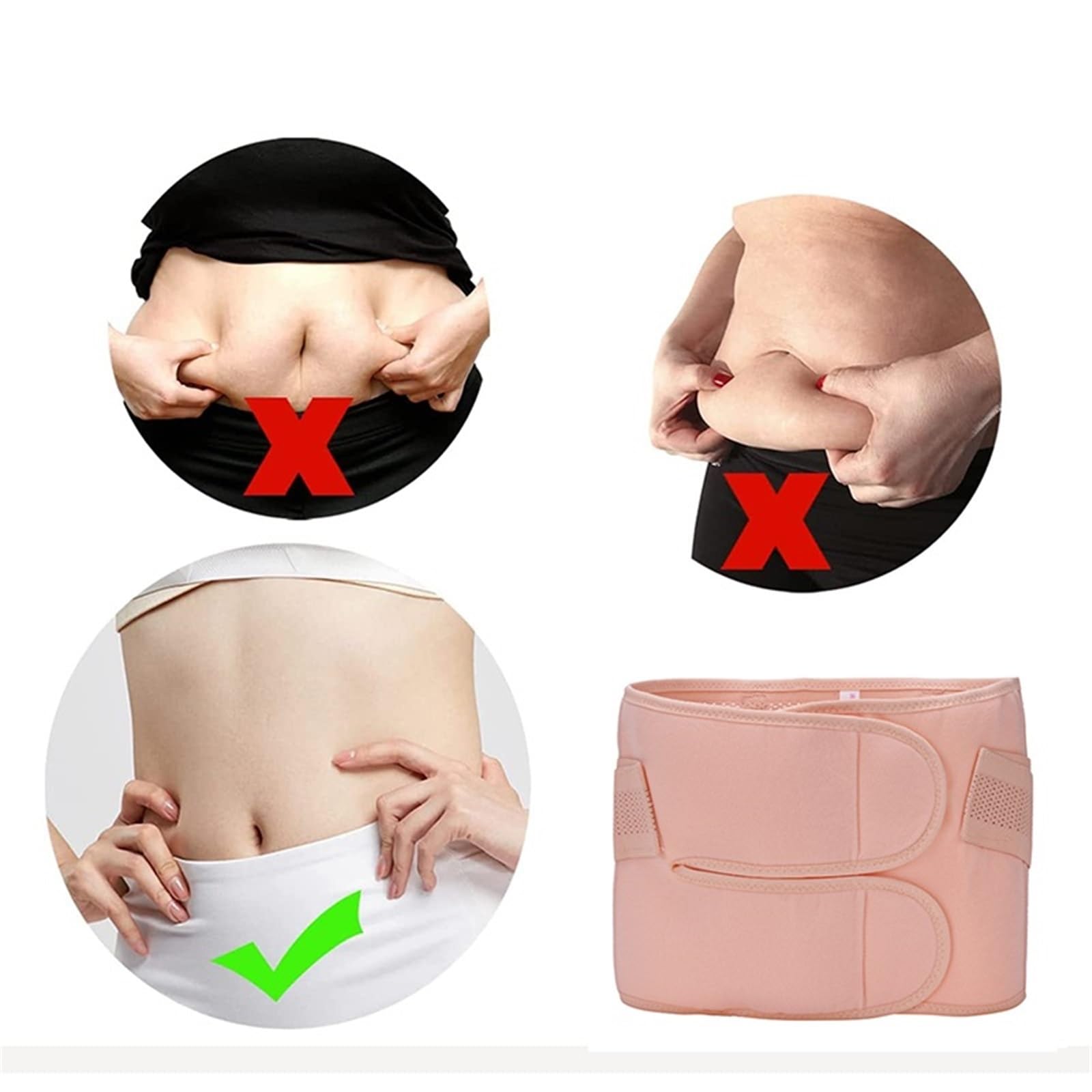Faja posparto Cinturón de recuperación de cesárea Soporte de Espalda Faja Abdominal Faja Abdominal Faja posoperatoria Faja Postparto(2 PCS,XL)