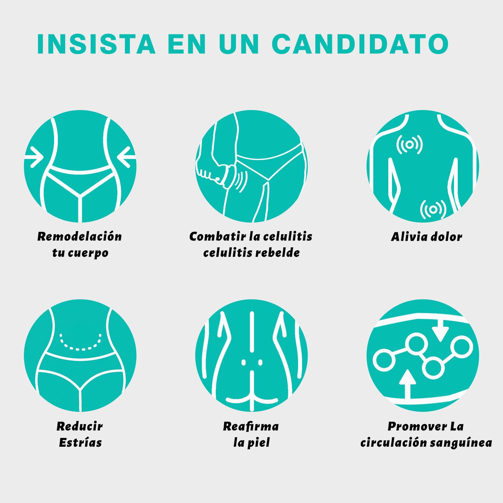 Masajeador Anticelulítico Eléctrico con 6 Almohadillas Lavables