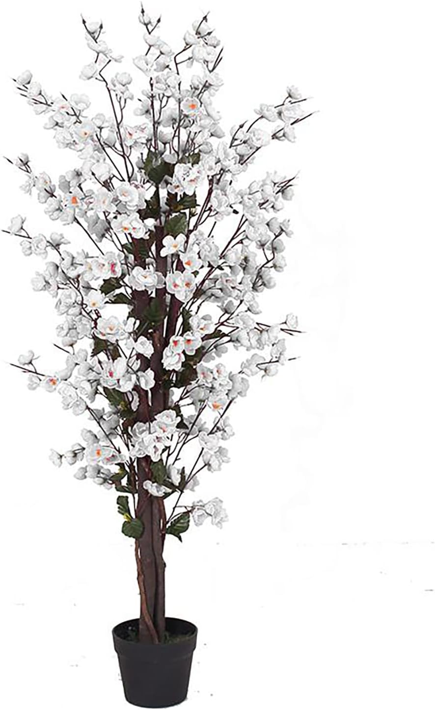 Design UK Realistic Artificial Blossom Tree, Twist White, 120cm