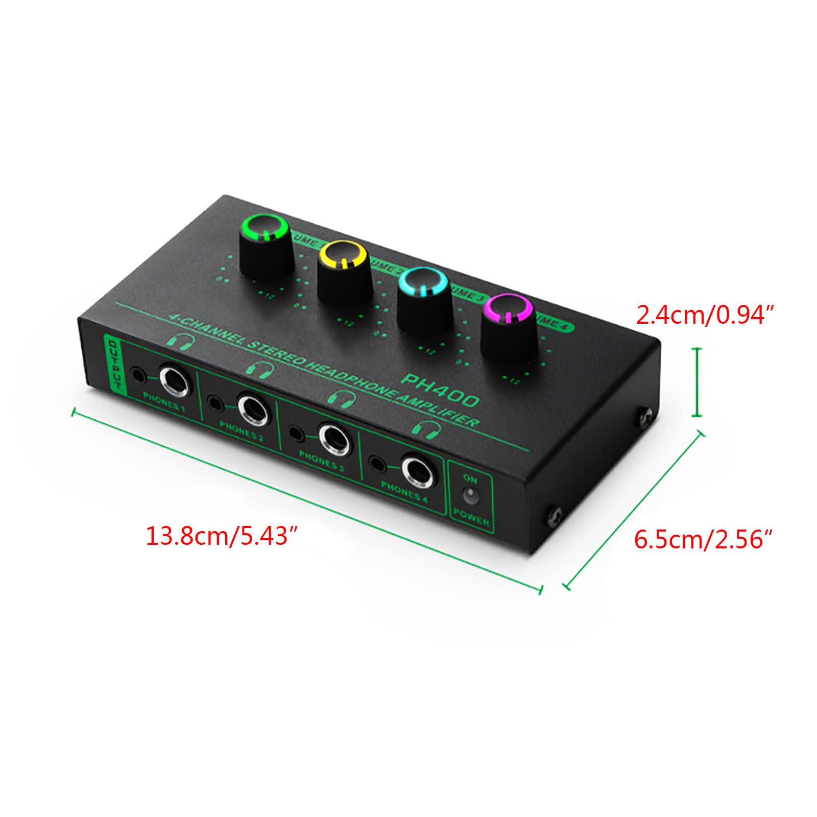 Amplificatore per cuffie stereo portatile a 4 canali Amplificatore per cuffie multi-canale professionale con uscita multipla