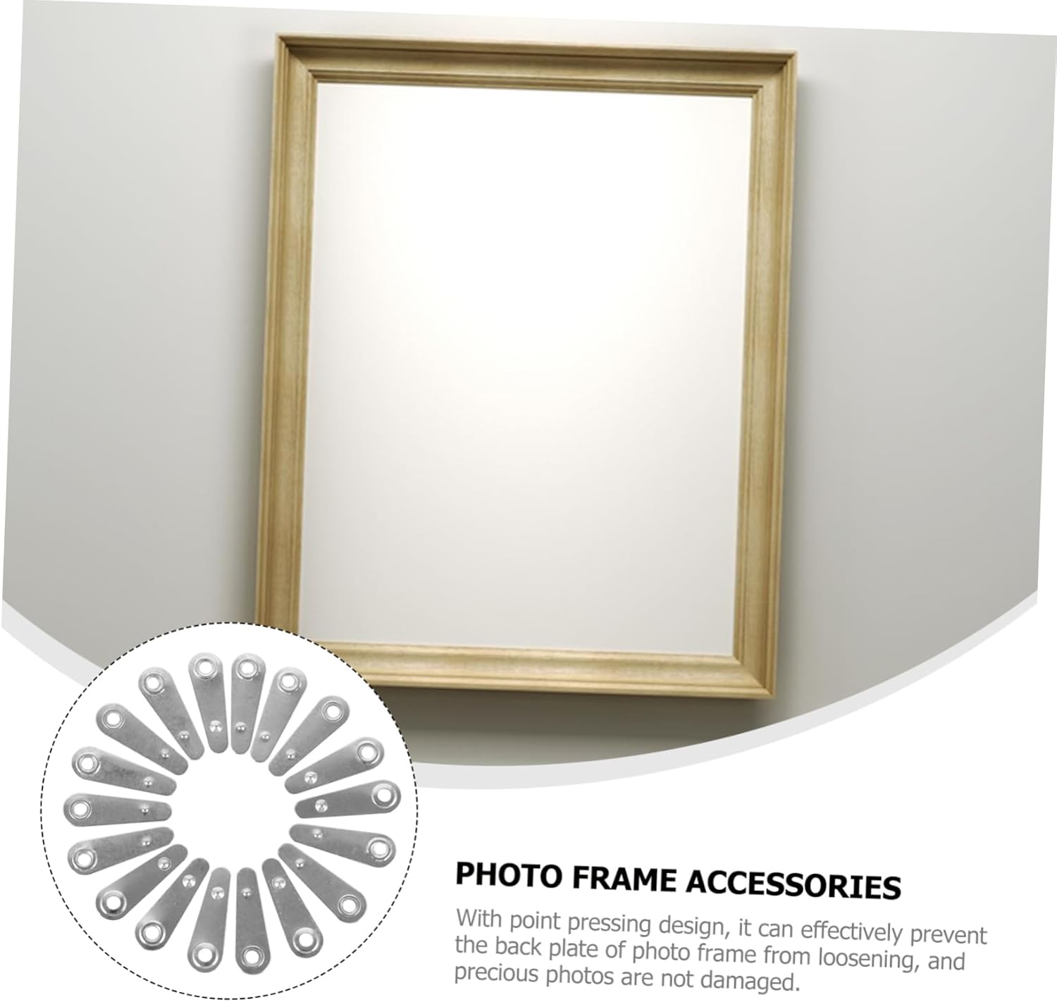 4000pcs Metal Photo Frame Backing Plate Buckles Easy to Install Turn Buttons for Picture Frame Parts Hardware for Securing Pictures and Artworks