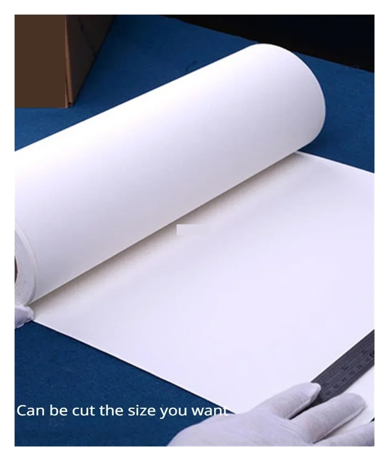 Papel De Calco Rollo de Papel Acuarela Algodón 300g | 10.6 14.6x394in Prensa en frío Áspero Profesional(Hot Press,27cm 10m)