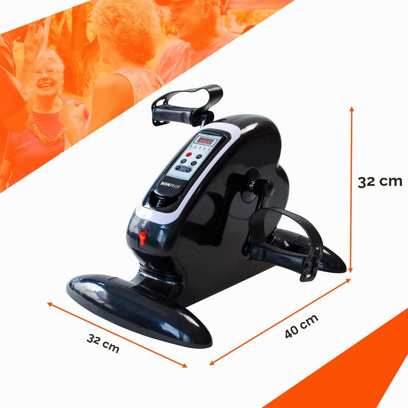 Mini Bicicleta Eléctrica, Pedaleador Eléctrico, Pedalina, Gimnasia Pasiva, 12 Niveles de Velocidad, Mando a Distancia, Bidireccional, 5 Modos, Movimiento Automático, Rehabilitación