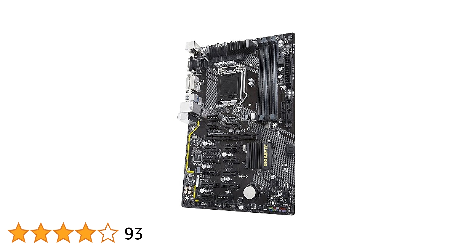 GIGABYTE GA-B250-FinTech ATX マイニング マザーボード [Intel B250チップセット搭載] MB4214 Amazon | GIGABYTE GA-B250-FinTech ATX マイニング