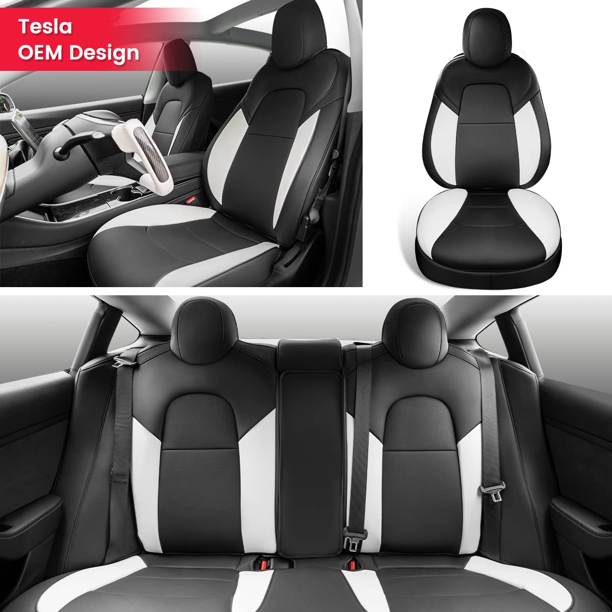 Amazon | TAPTES® Tesla モデル3シートカバー 2017 2018 2019 2020 