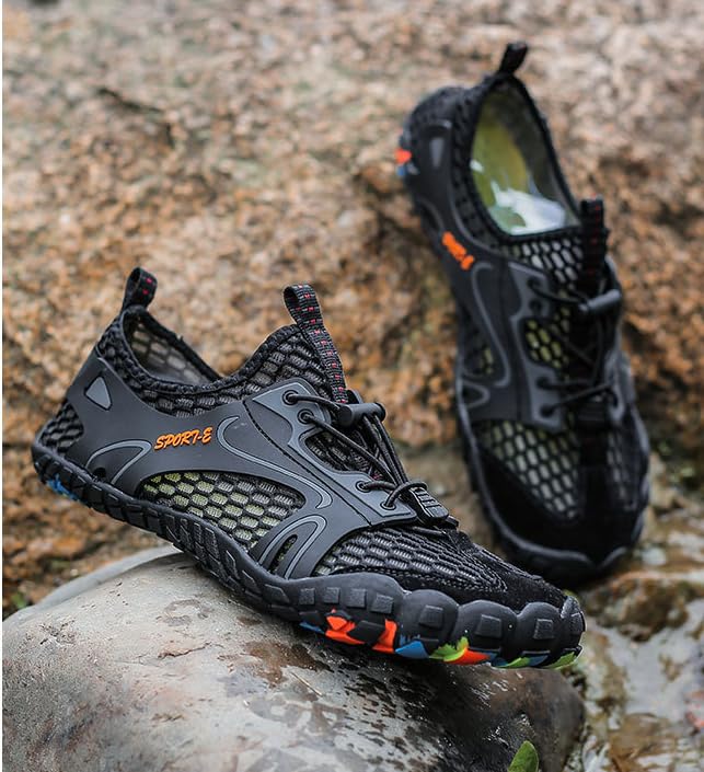 Barefoot Water Shoes for Men & Women, Quick Dry Beach Swim Diving Hiking Five-Toe, Anti-Slip Aqua Sports2