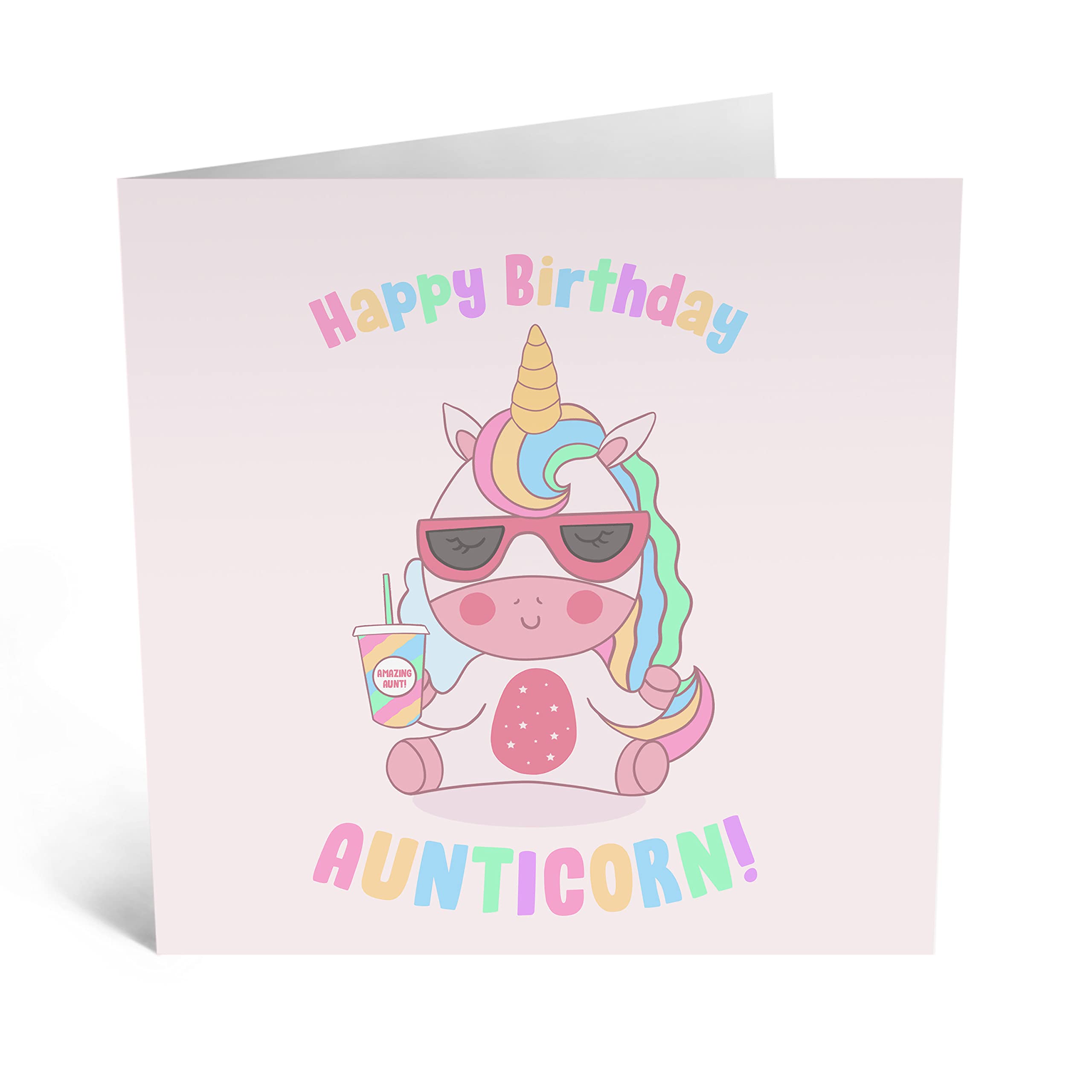 Amazon.com : Central 23 - Cute Birthday Card for Her - 'Happy Birthday  Aunticorn' - Auntie Birthday Card - Sweet Birthday Card for Aunt - Comes  with Cute Stickers : Office Products