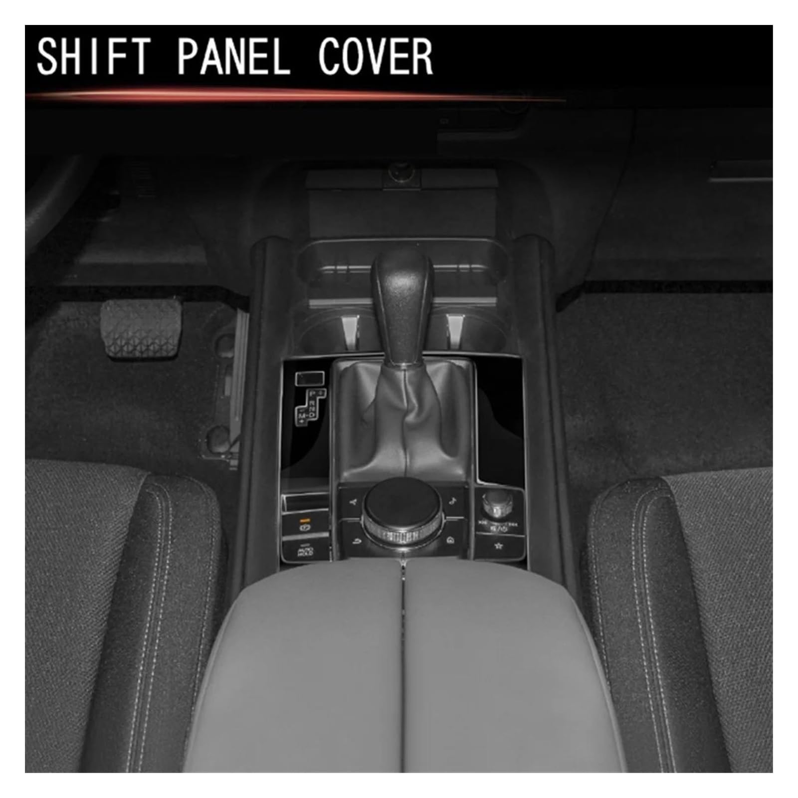 Rivestimento interno della consolle centrale Per CX-50 CX50 2023 versione USA, pannello di copertura del cambio Per dell'auto, protezione adesivo, accessori interni, nero lucido