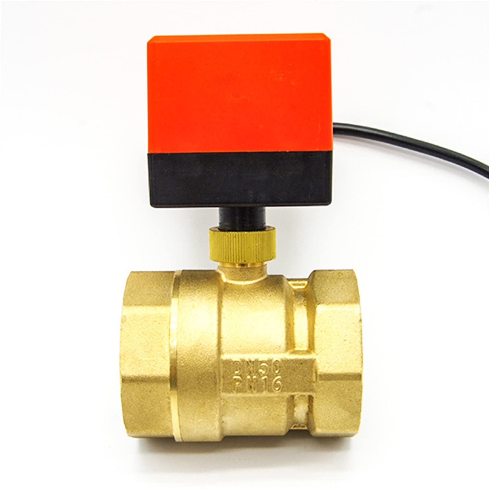 Válvula de bola electromotorizada de latón con control de 3 hilos 2 puntos