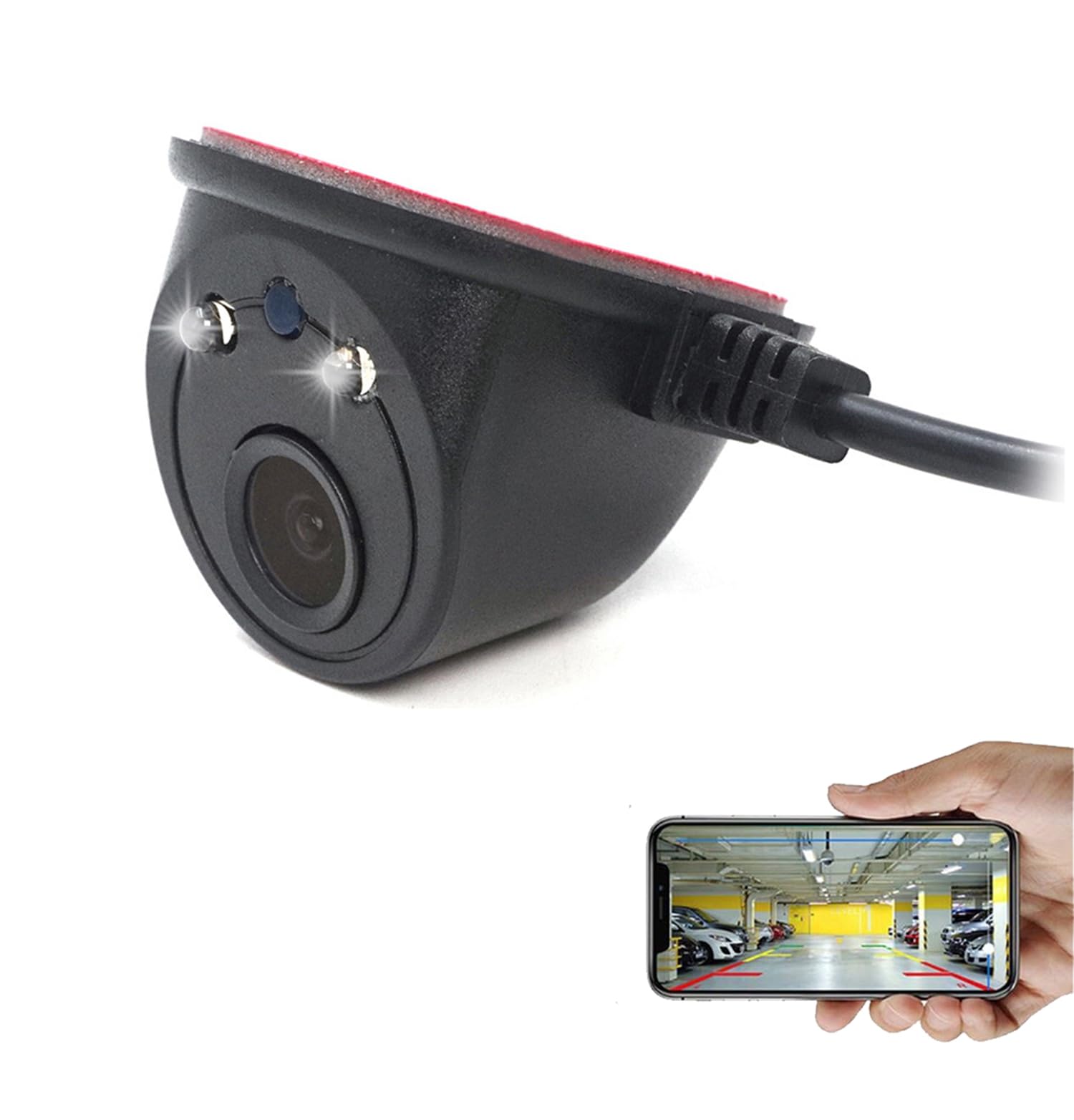 Kamera samochodowa 5G Wifi z bocznym widokiem USB HD wodoodporna noktowizyjna - bez wiercenia monitor martwego pola dla wszystkich pojazdów