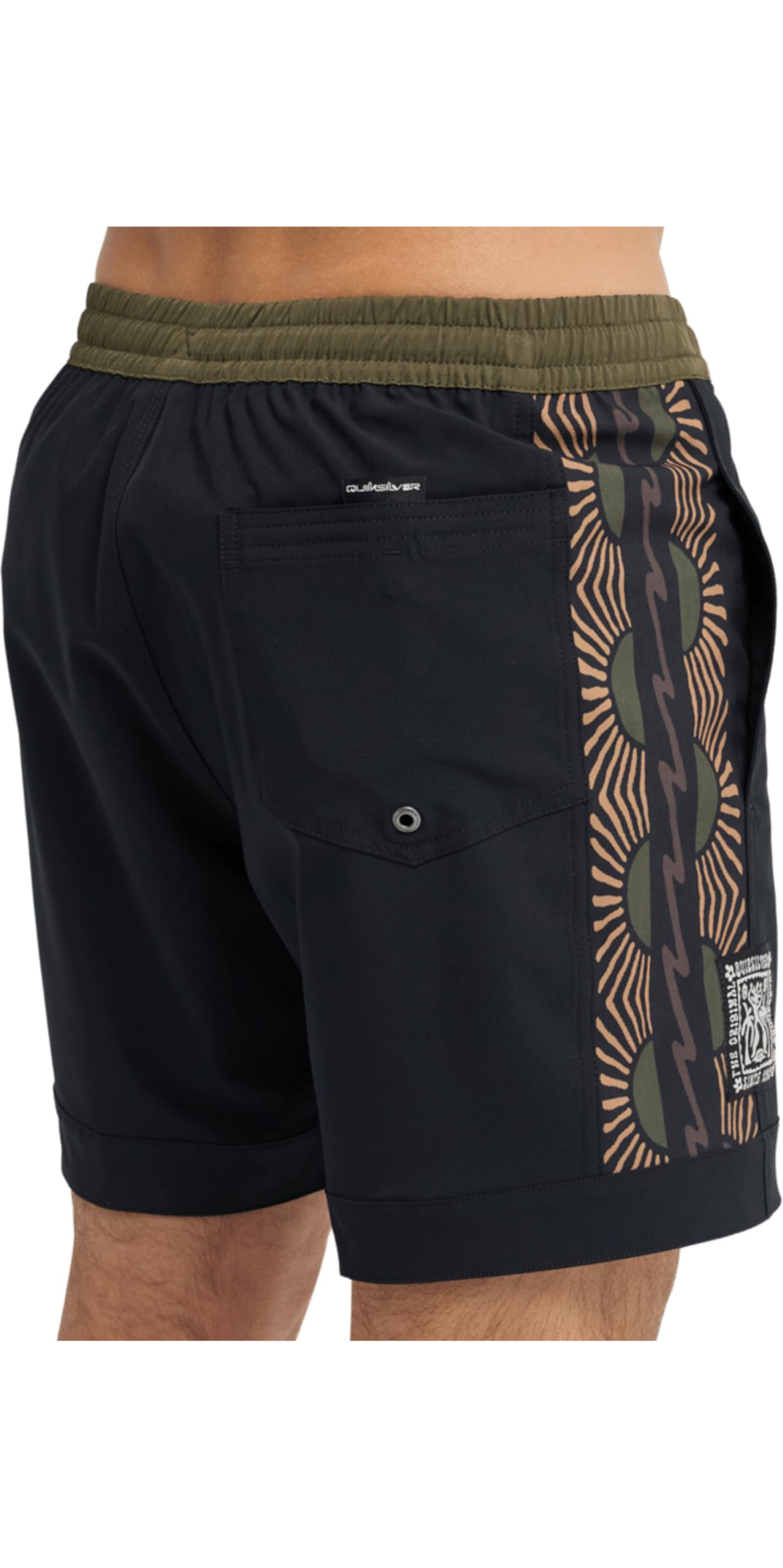 Quiksilver 2026 Surfsilk Nomad Volley - Pantaloncini da uomo, 43,2 cm, colore: nero