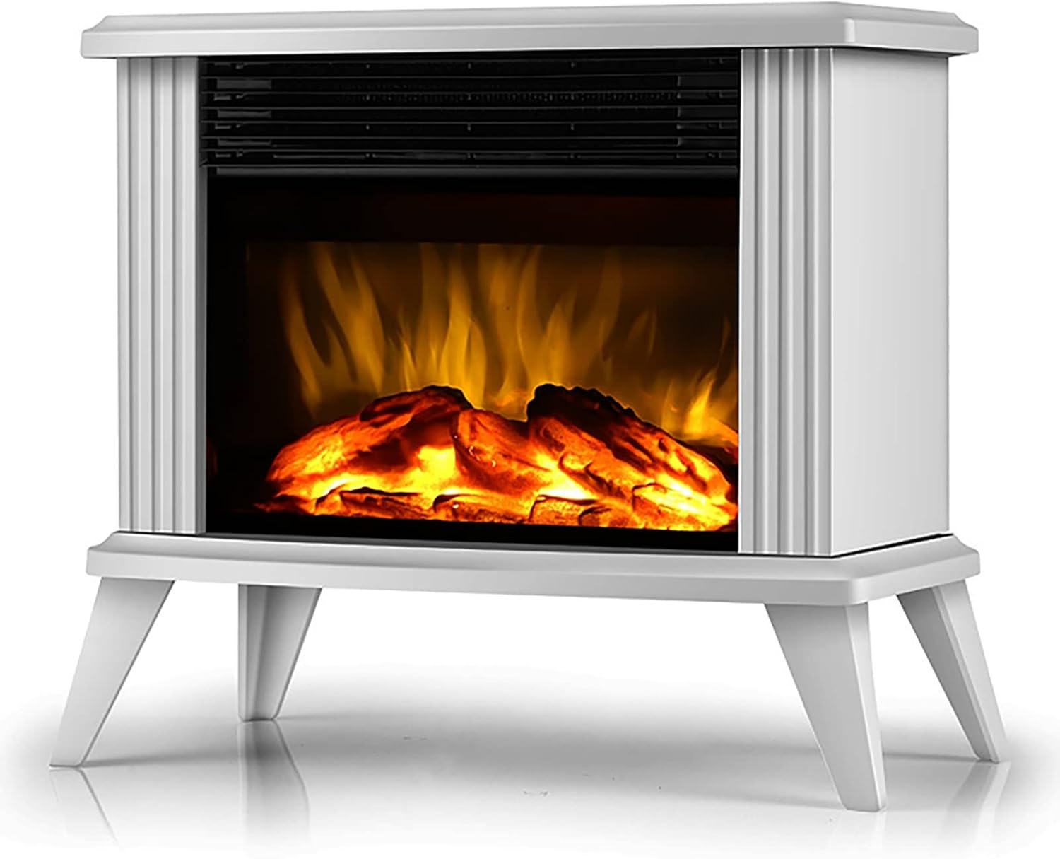 Freestanding Electric Fireplace Stove Heater Log Burner Electric Fire