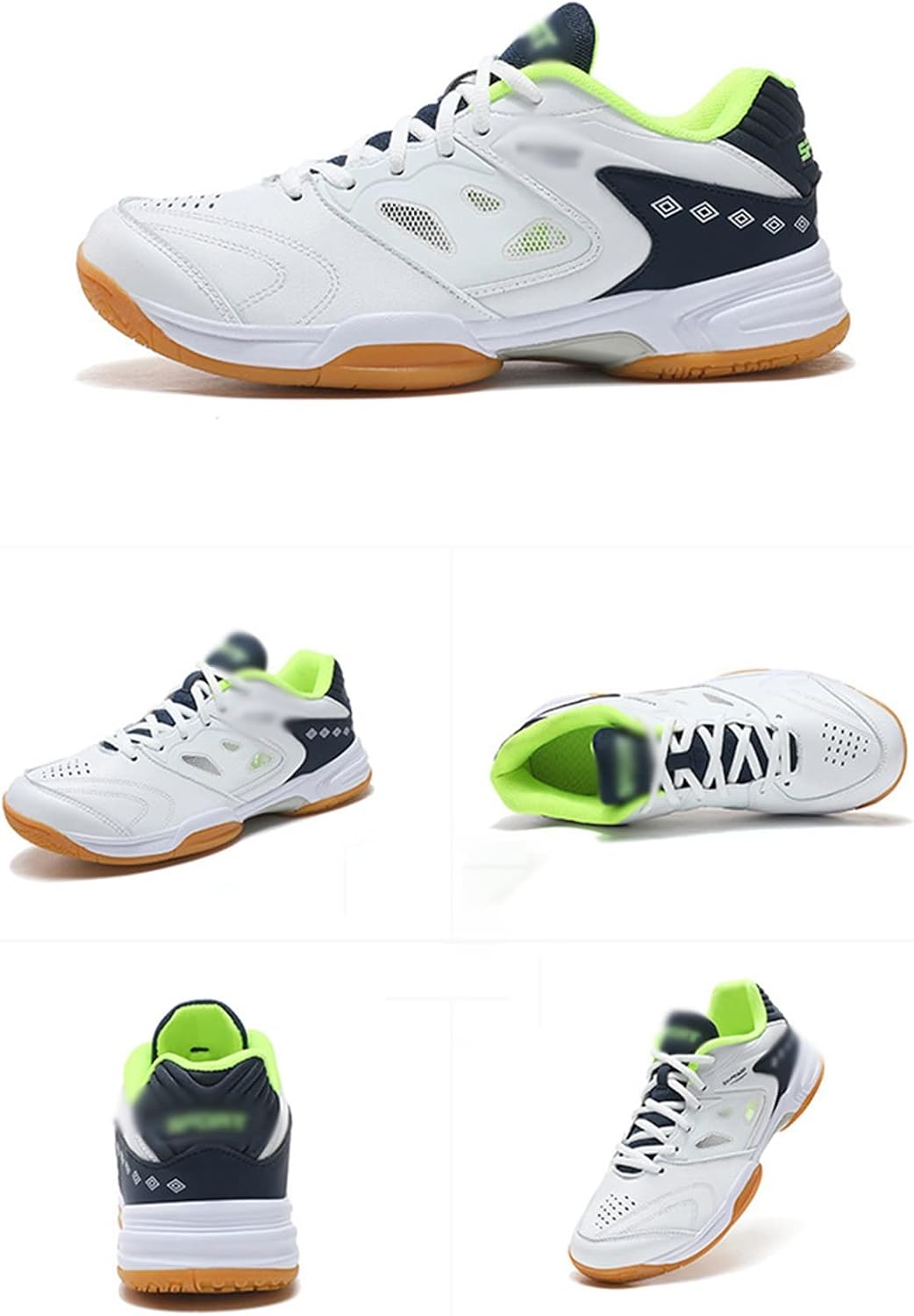 AIRFUL Men's Tennis & Racquet Sport Shoes Indoor Court Training Racketball Squash Tennis Athletic Shoes for Indoor Outdoor Court Training Shoes (Color : C, Size : 12.5 Women/11 Men)