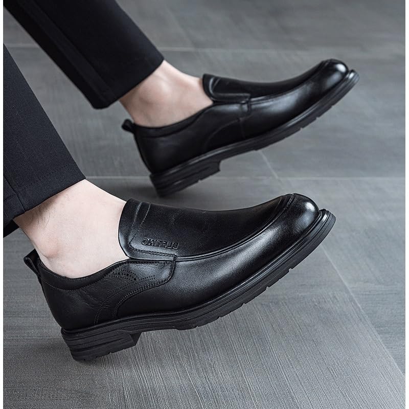 Men's Dress Loafers for Business Office & Casual Slip-On Shoes with Non-Slip Sole Mens Genuine Leather Dress Shoes Moccasins4