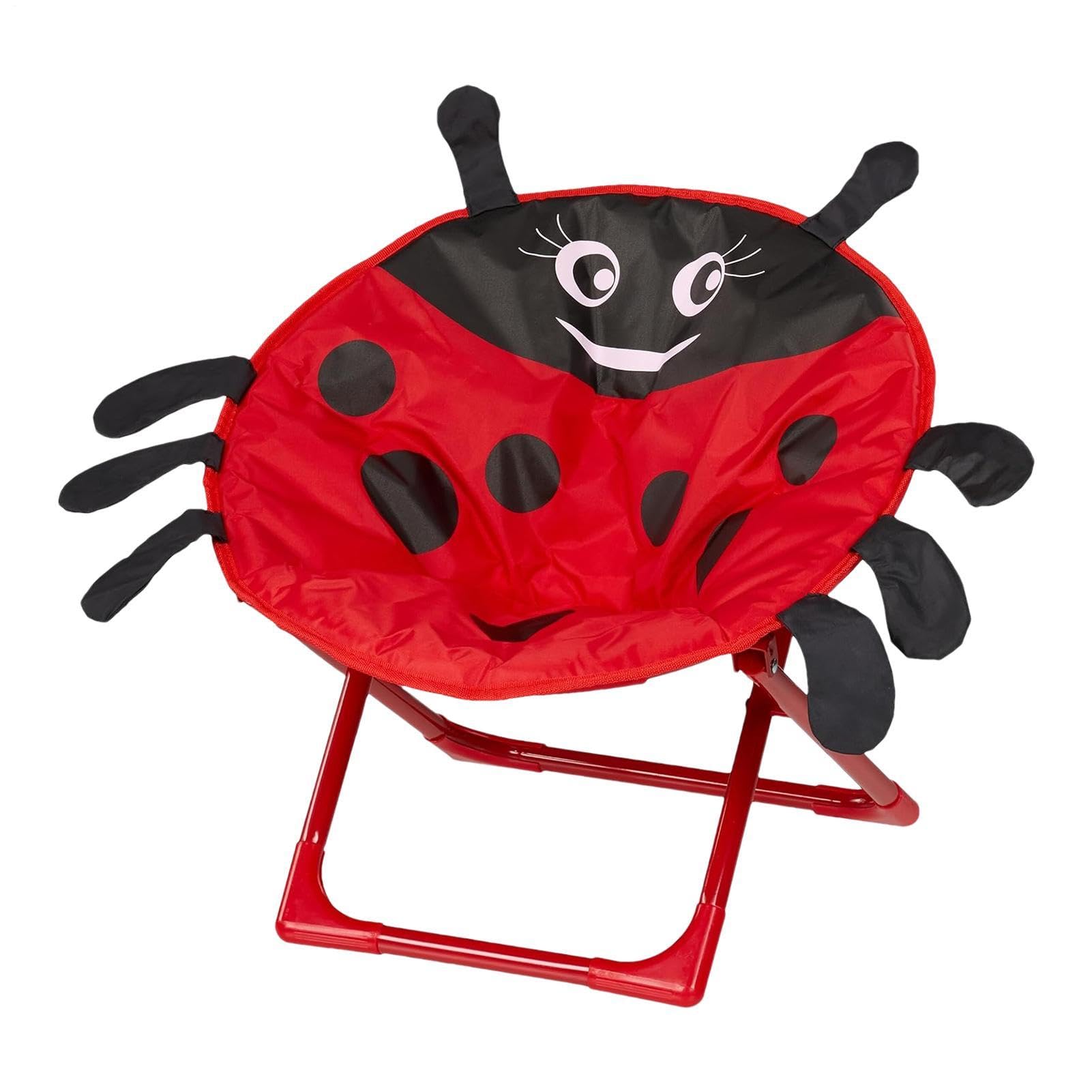 Genérico Sedia da giardino per bambini, sedile pieghevole e portatile, poltrone tipo piattino per bambini, per gite al parco, all'aperto, campeggio, prato, sala da pranzo, lettura, giovani, ragazzi e