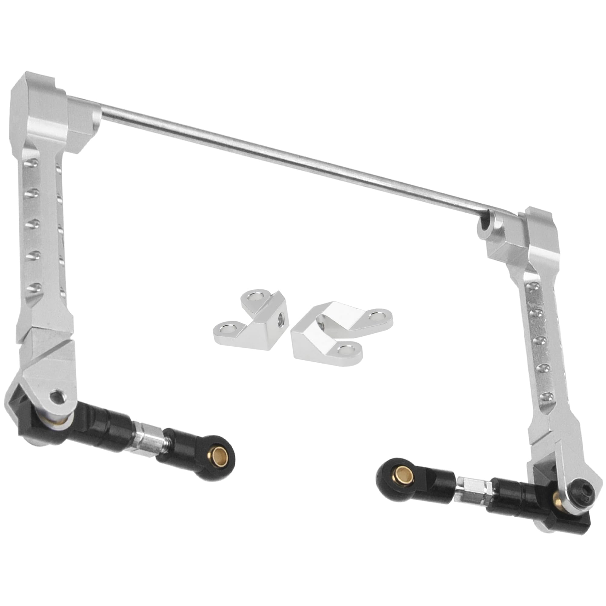 ShareGoo Alloy Rear Sway Bar RC Car Anti-Sway Bar Anti-Roll Mount Swaybar Compatible with Axial Wraith RR10 Bomber 1/10 RC Car (Silver)