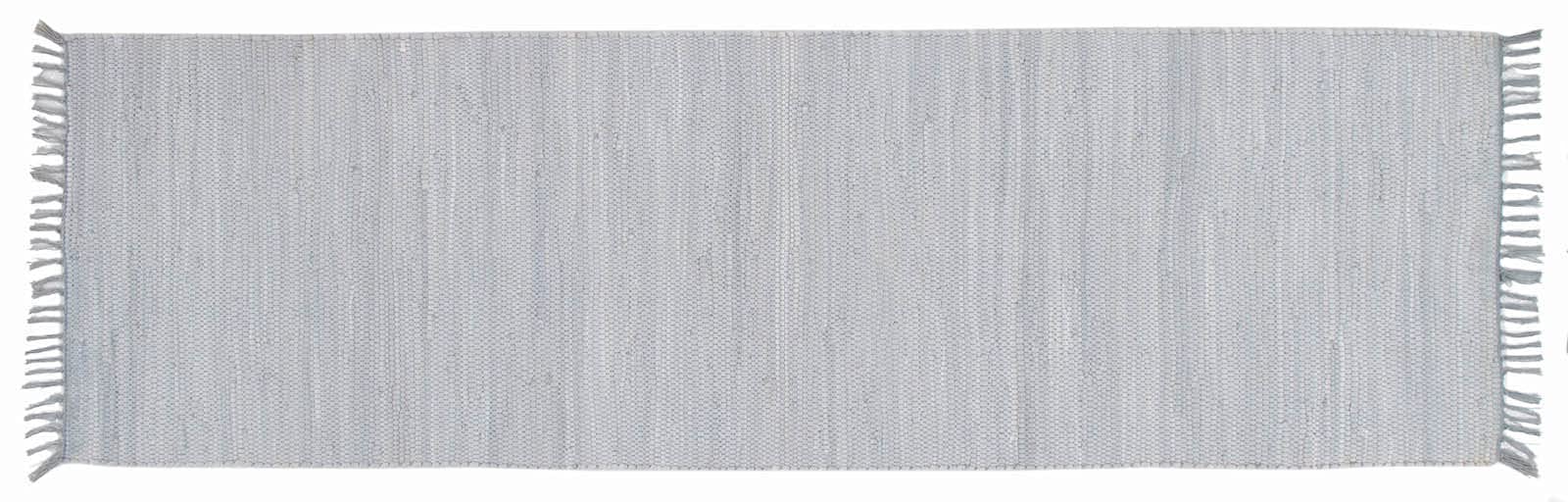 Tapis tacheté lavable - Plat - Tissé à la main - Durable - Avec franges - Couleur : gris ciel - Dimensions : 120 x 180 cm