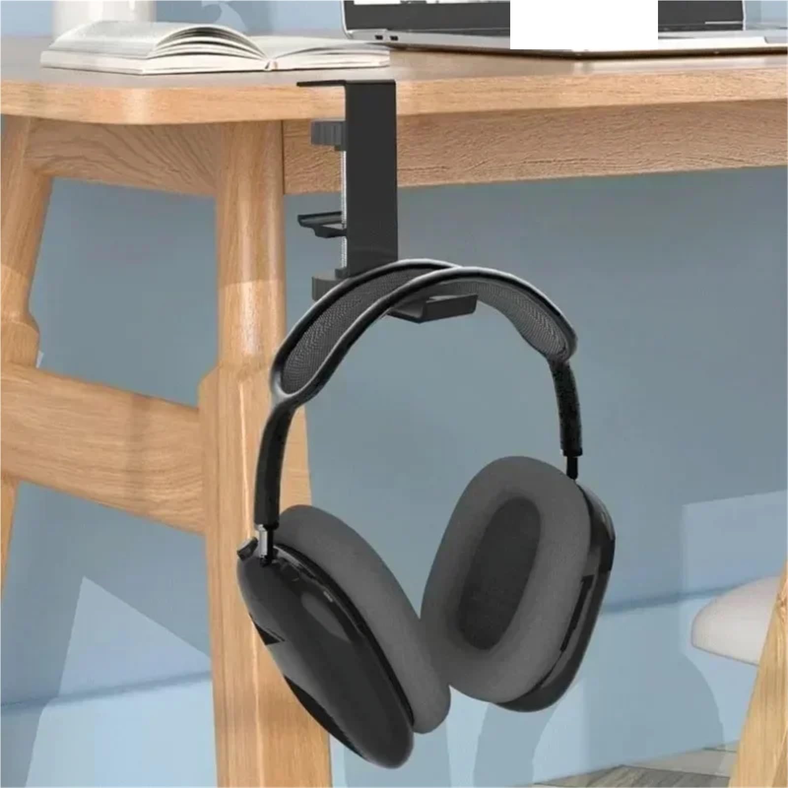 Kopfhörer Ständer 2 stücke Kopfhörer Ständer Desktop Headset Halter PC Gaming Headset Schreibtisch Aufhänger Haken for Kopfhörer Controller Für Kopfhörer(Black)