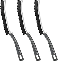 Vista 1 de Cepillo de limpieza gris de 3 piezas para huecos de baño, esquinas muertas, cepillo limpiador de lechada, cepillo de limpieza para juntas