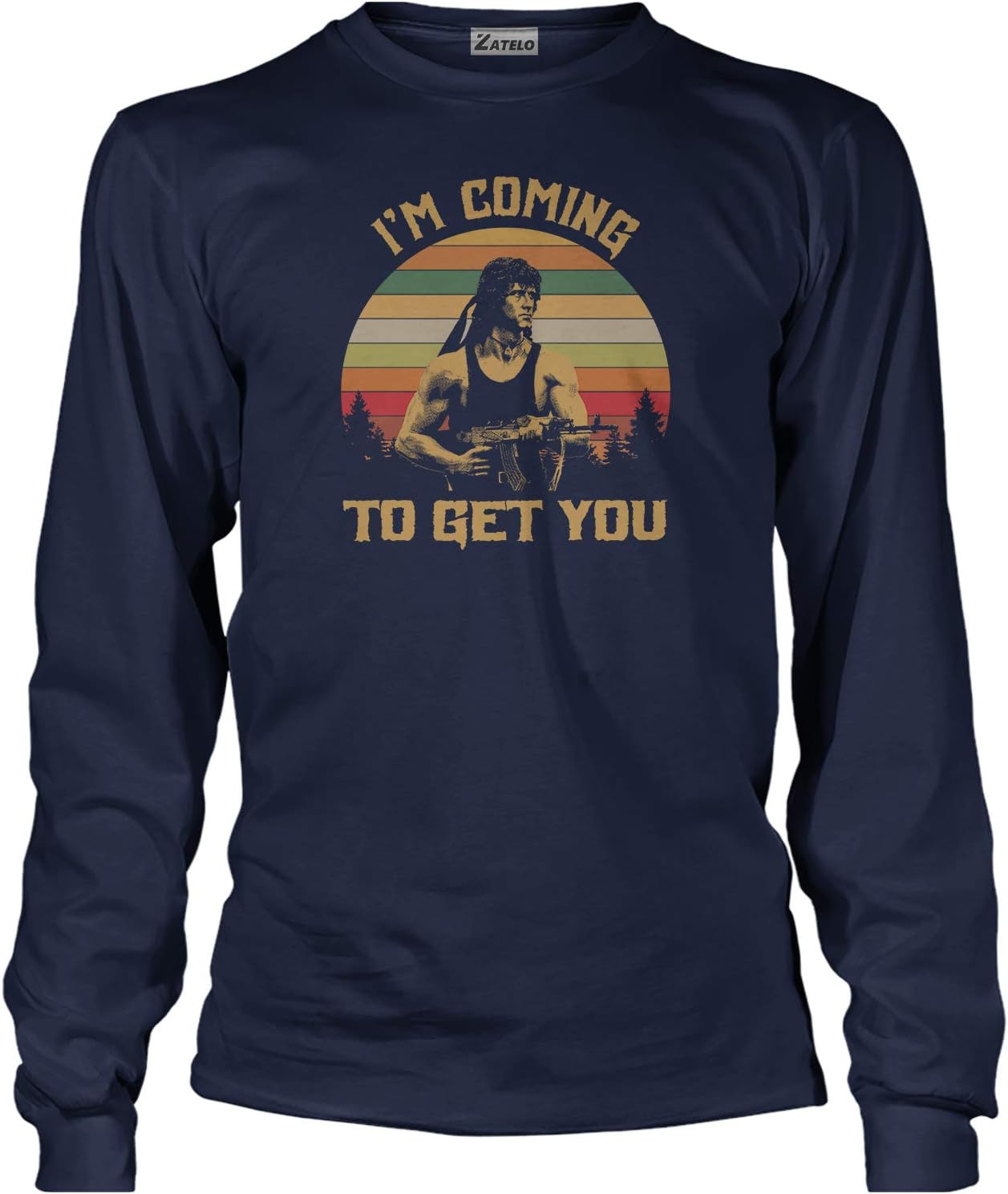 I M Coming to GET You John Rambo - Vintage Retro T-Shirt