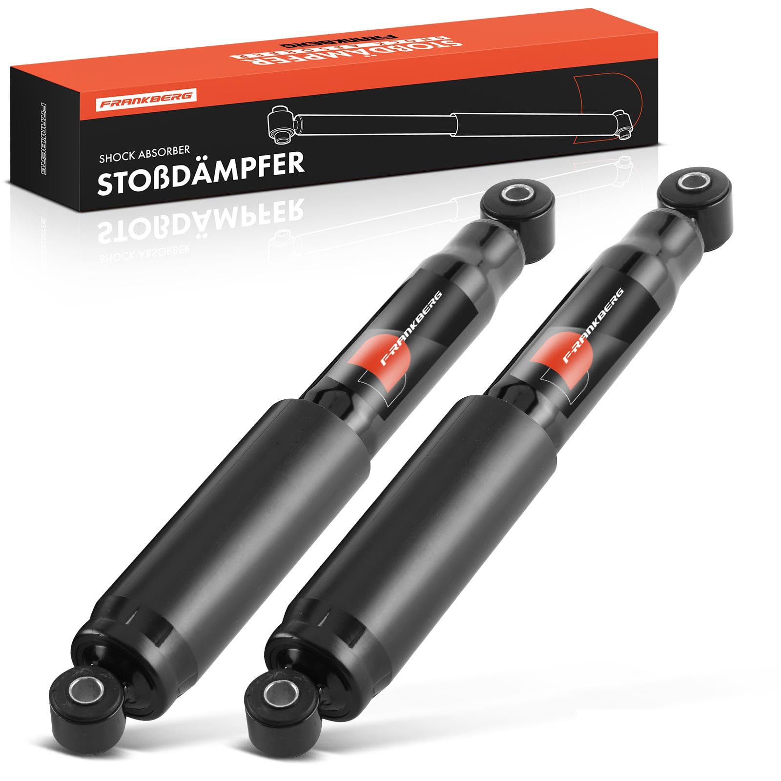 Frankberg 2x Ammortizzatori per sospensioni Ammortizzatori per telaio Posteriore sinistro destro 456mm Pressione del gas Compatibile con Doblo MPV 119 223 Doblo Furgone/MPV 223 345031, 46825166