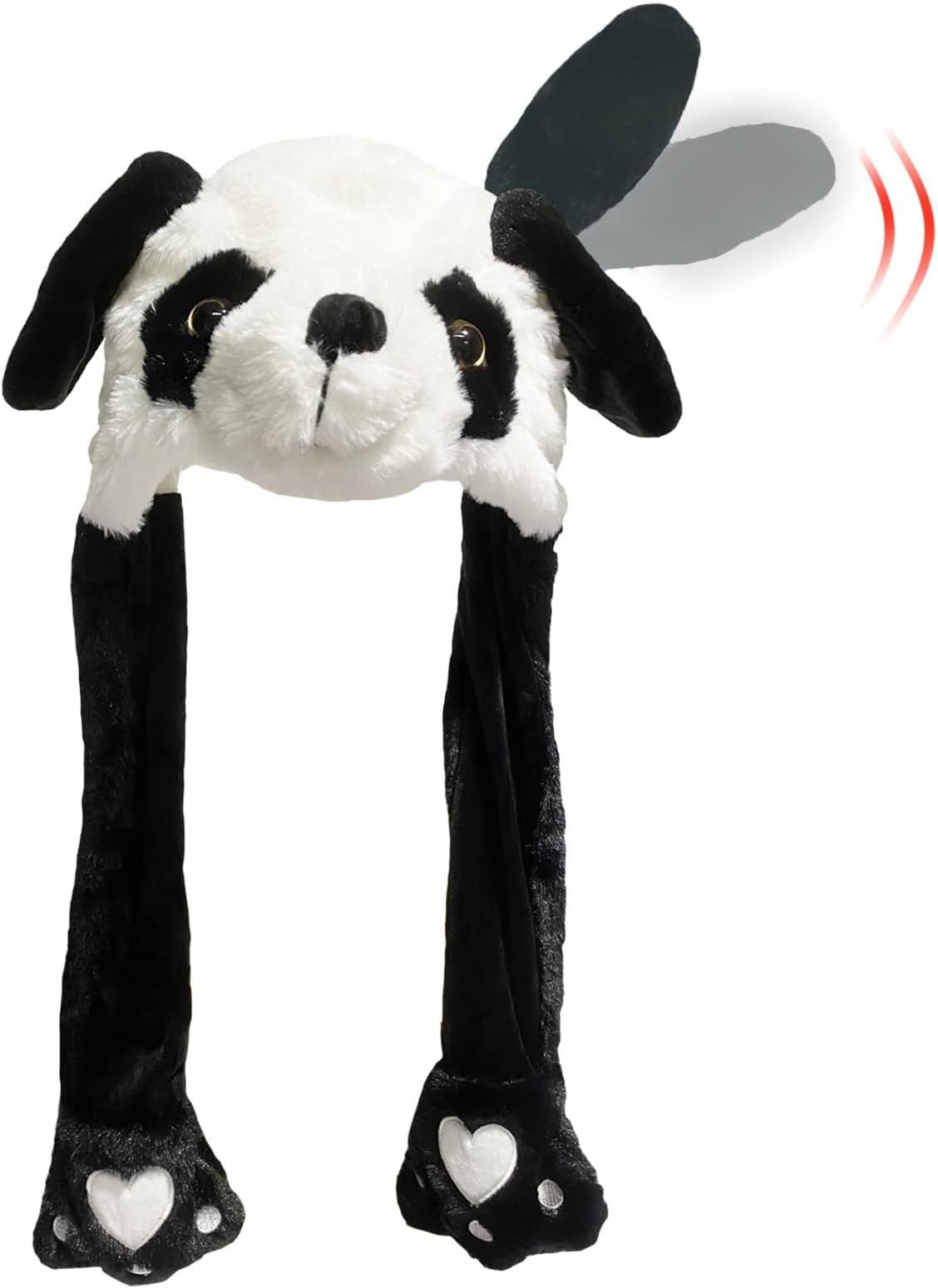 Ear Moving Hat Plush Animal Ears Jumping up Hat Halloween Christmas Cosplay Novelty Party Cap for Adult Women Kids