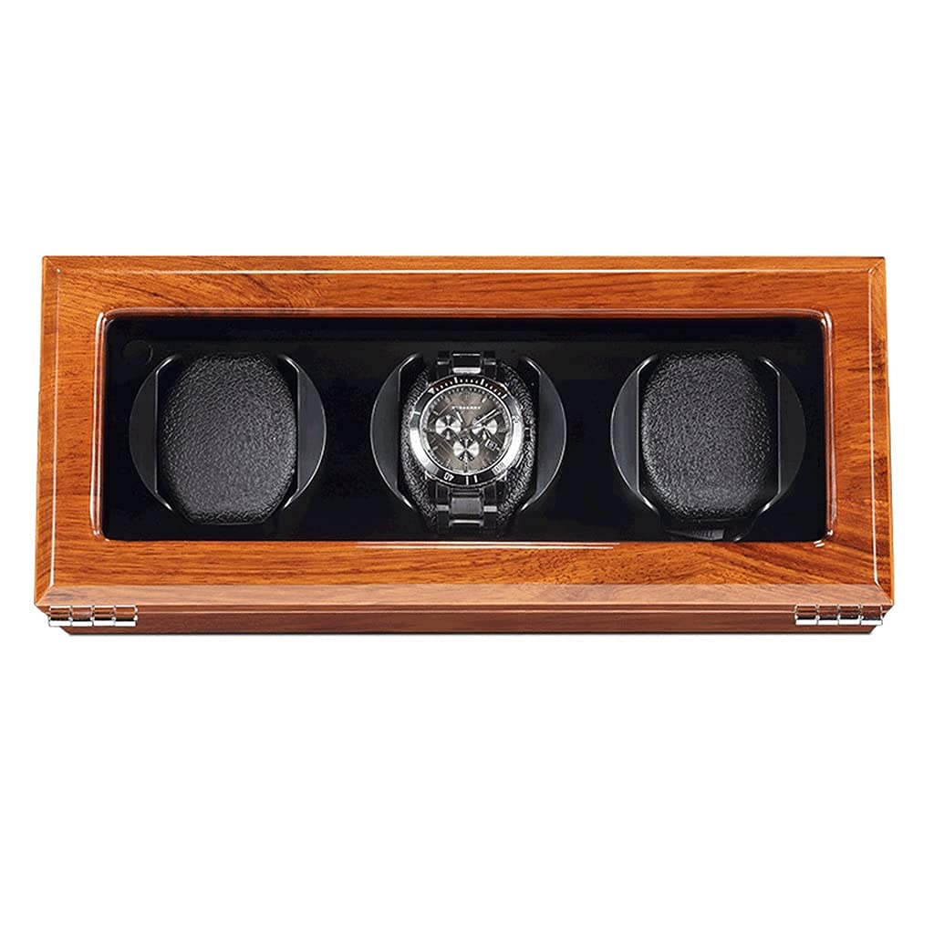 WMYYZYQ Automatic Watch Winder Solid Wood Shaker Mechanical Watch Box Storage Watch Box Turntable Device for 3 Wrist Watches,A