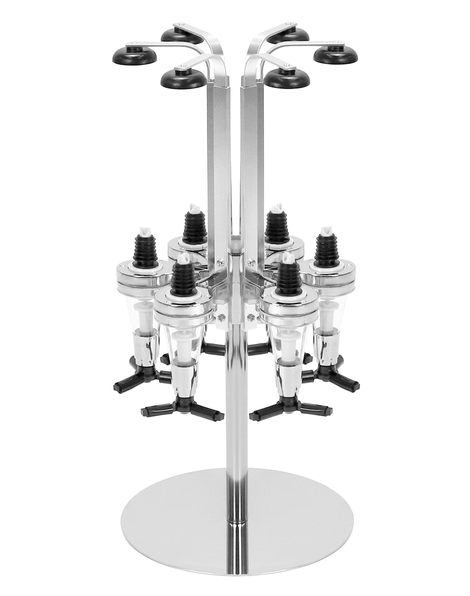QWORK® 6 Flaschenkopfspender, Getränkespender für Flaschen, Aluminiumlegierung, für Bar, Party