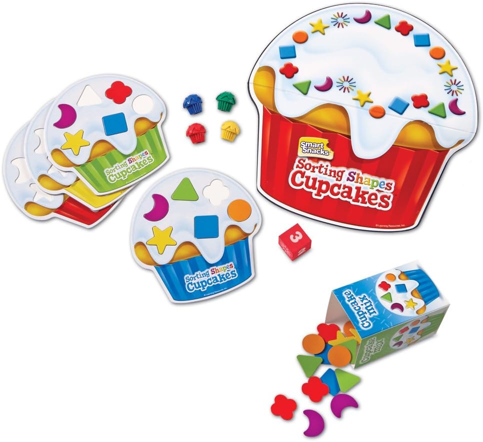Learning Resources Smart Snacks Sorting Shapes Cupcakes