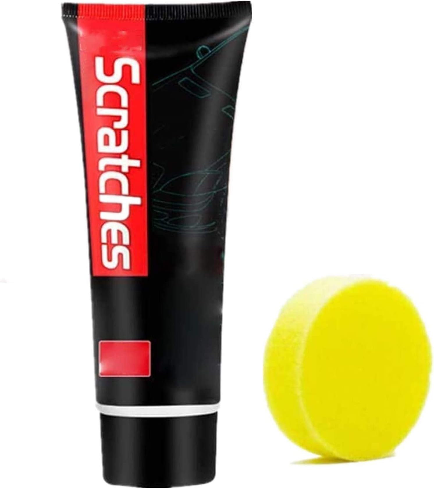 Scratch Remover, Cleaning Cream for Stove Top, Glass Ceramic Stove Top Cleaner, Car Paint Scratch Repair, Kitchen Home Tool, with Sponge